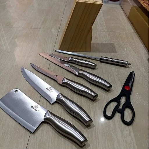 set de cuchillos 6 piezas y tijeras